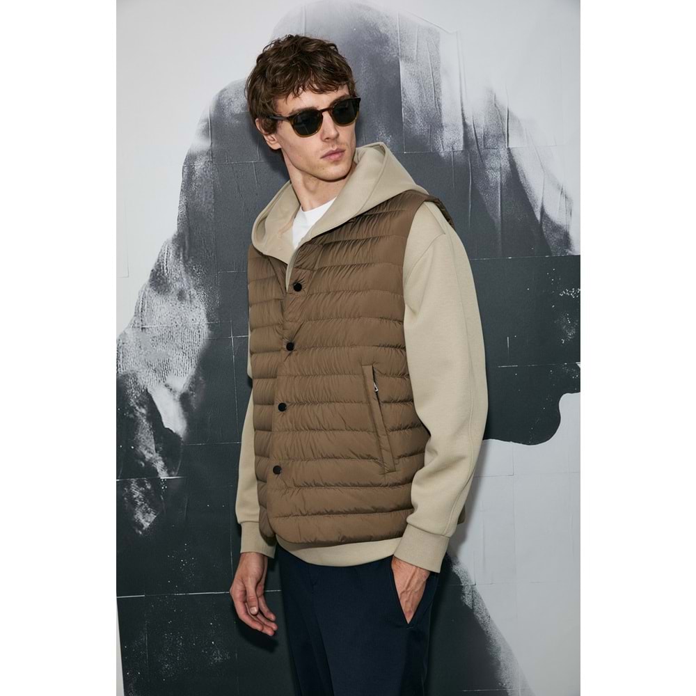 Lufian 112130027 Soon Kaz Tüyü Erkek Yelek