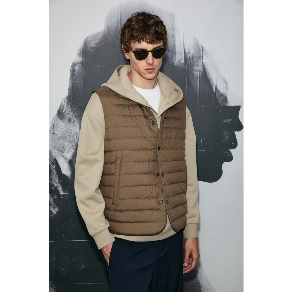 Lufian 112130027 Soon Kaz Tüyü Erkek Yelek