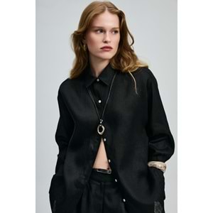 Lufian 121010016 Barrı Keten Gömlek Kadın Gömlek