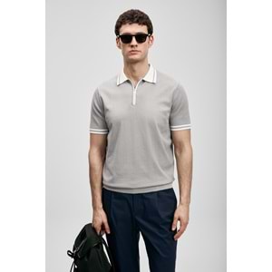 Lufian 111090138 Dean Modal Karışımlı Kazak Erkek Polo Tişört Erkek Tişort