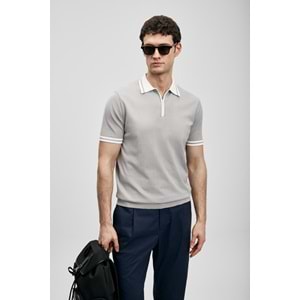 Lufian 111090138 Dean Modal Karışımlı Kazak Erkek Polo Tişört Erkek Tişort