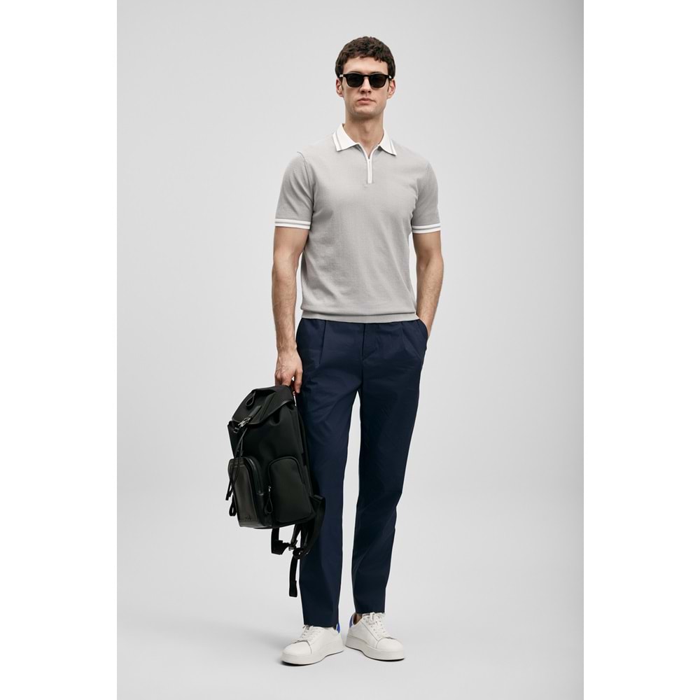 Lufian 111090138 Dean Modal Karışımlı Kazak Erkek Polo Tişört Erkek Tişort