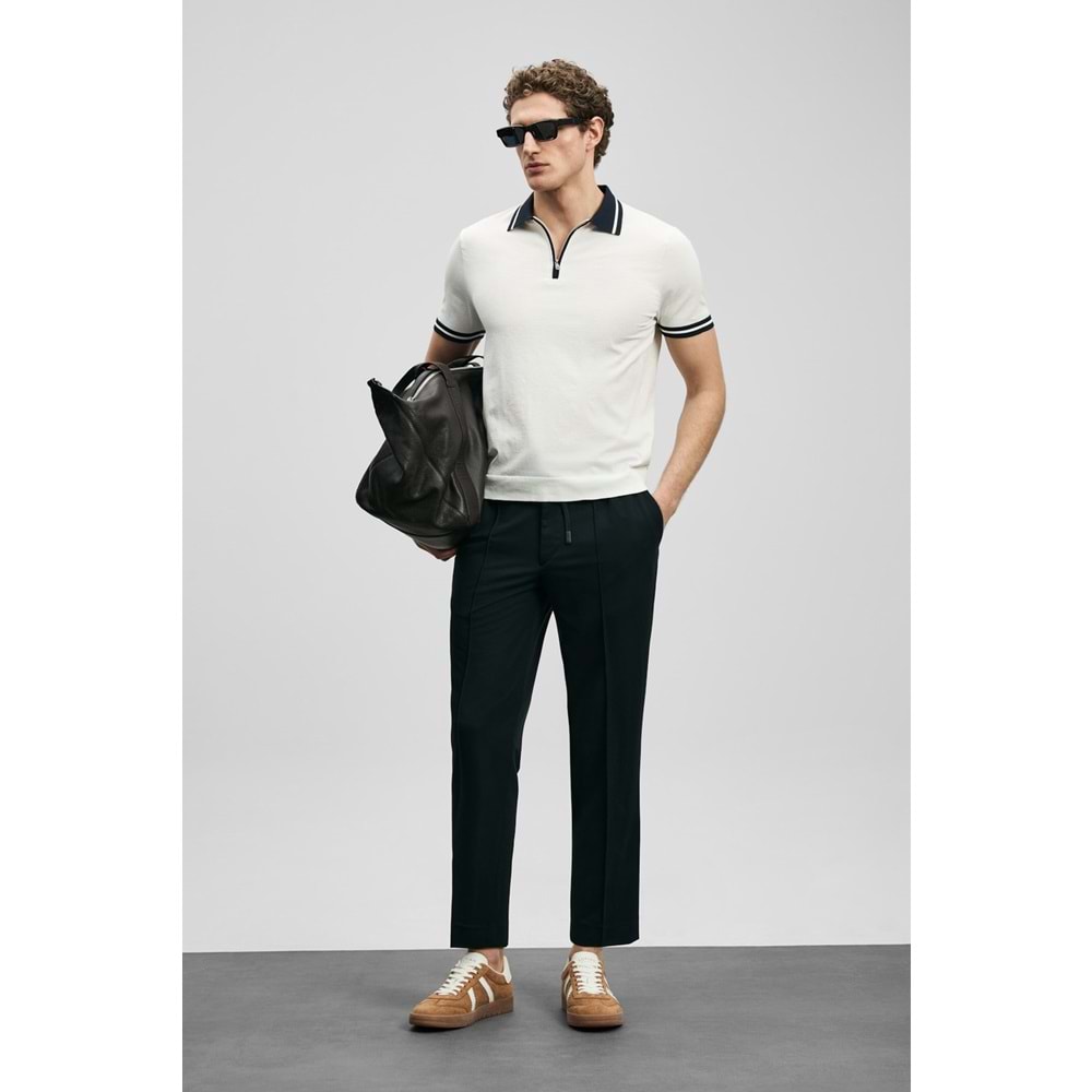 Lufian 111090138 Dean Modal Karışımlı Kazak Erkek Polo Tişört Erkek Tişort