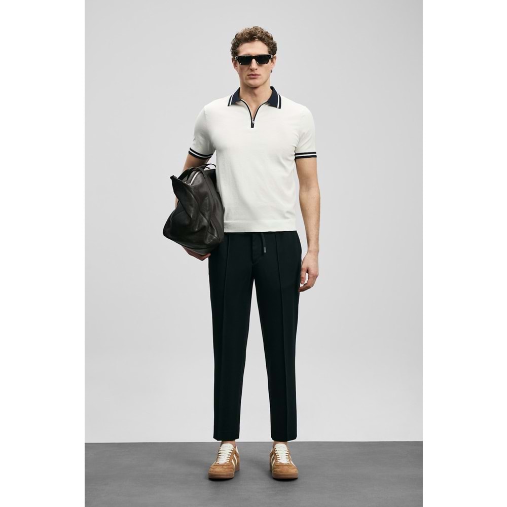 Lufian 111090138 Dean Modal Karışımlı Kazak Erkek Polo Tişört Erkek Tişort