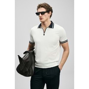 Lufian 111090138 Dean Modal Karışımlı Kazak Erkek Polo Tişört Erkek Tişort