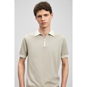 Lufian 111090138 Dean Modal Karışımlı Kazak Erkek Polo Tişört Erkek Tişort