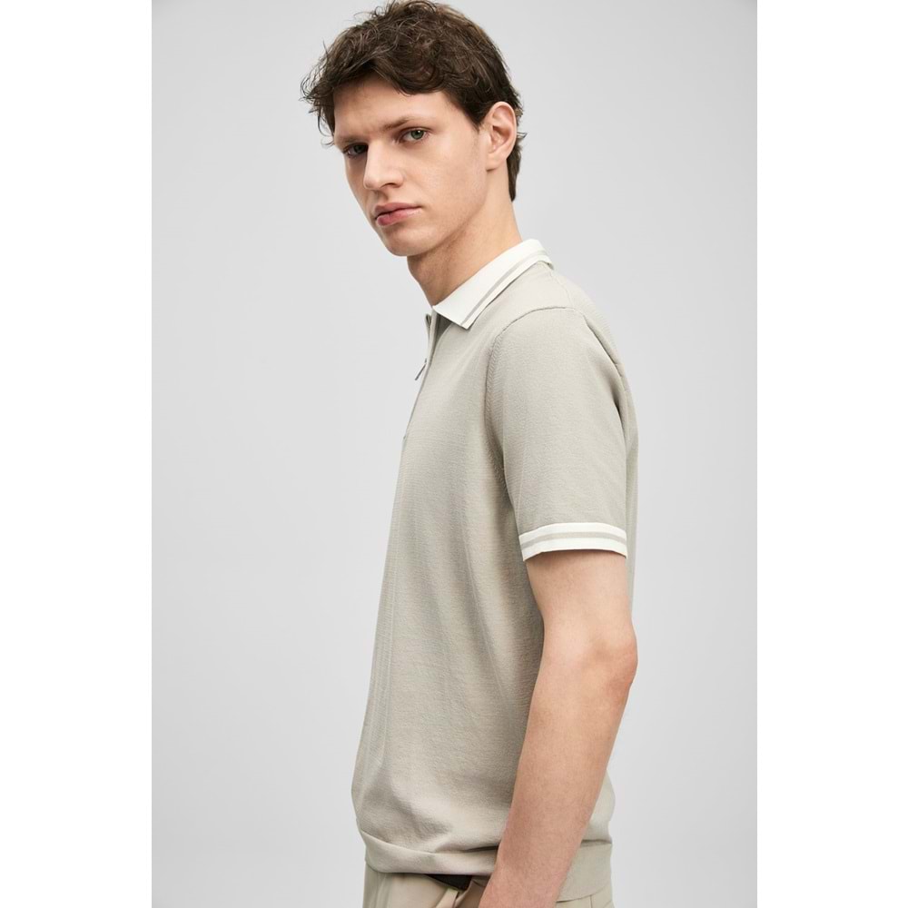 Lufian 111090138 Dean Modal Karışımlı Kazak Erkek Polo Tişört Erkek Tişort