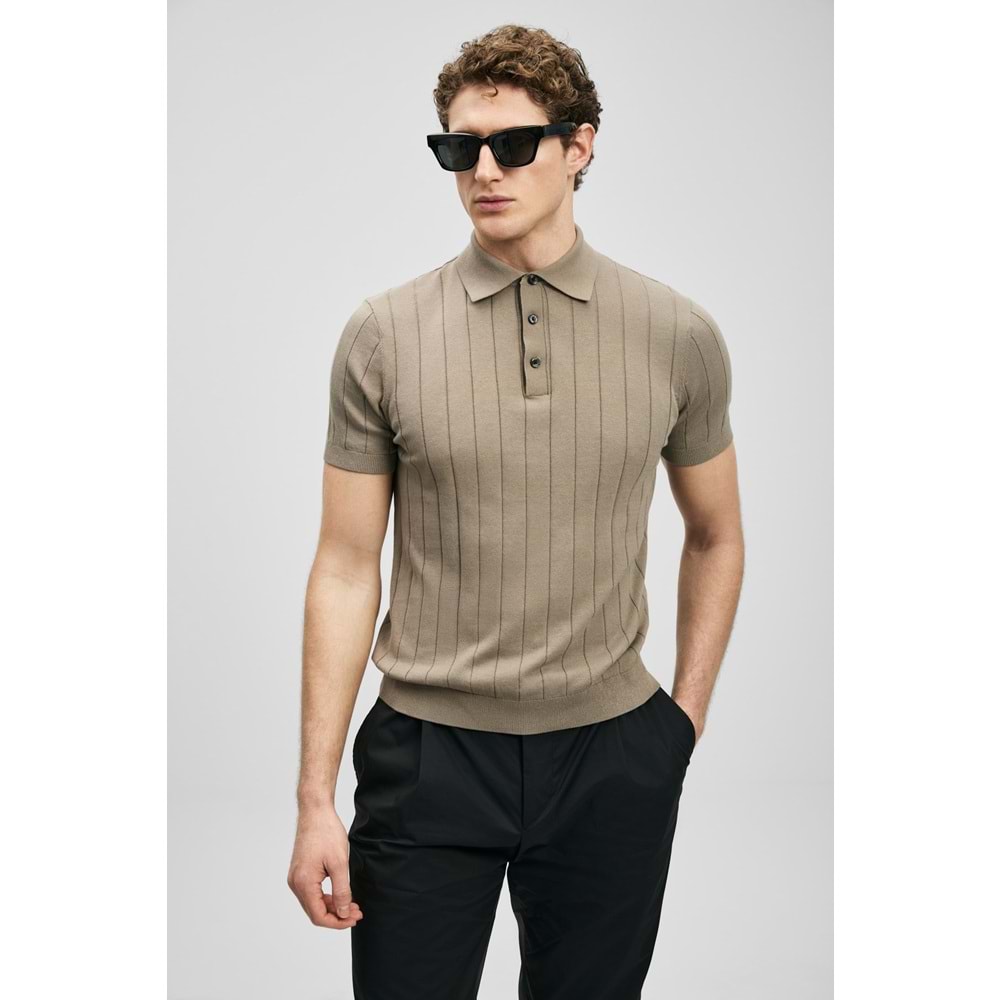 Lufian 111090137 Bold Erkek Pamuklu Tişört Erkek T-Shirt