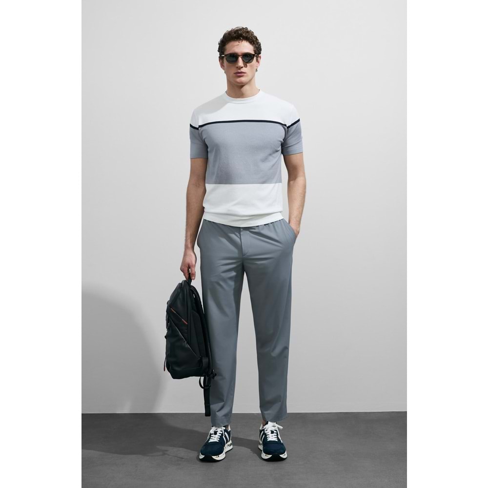 Lufian 111090148 Enzo Erkek Modal Karisimli T-Shirt Erkek Tişort