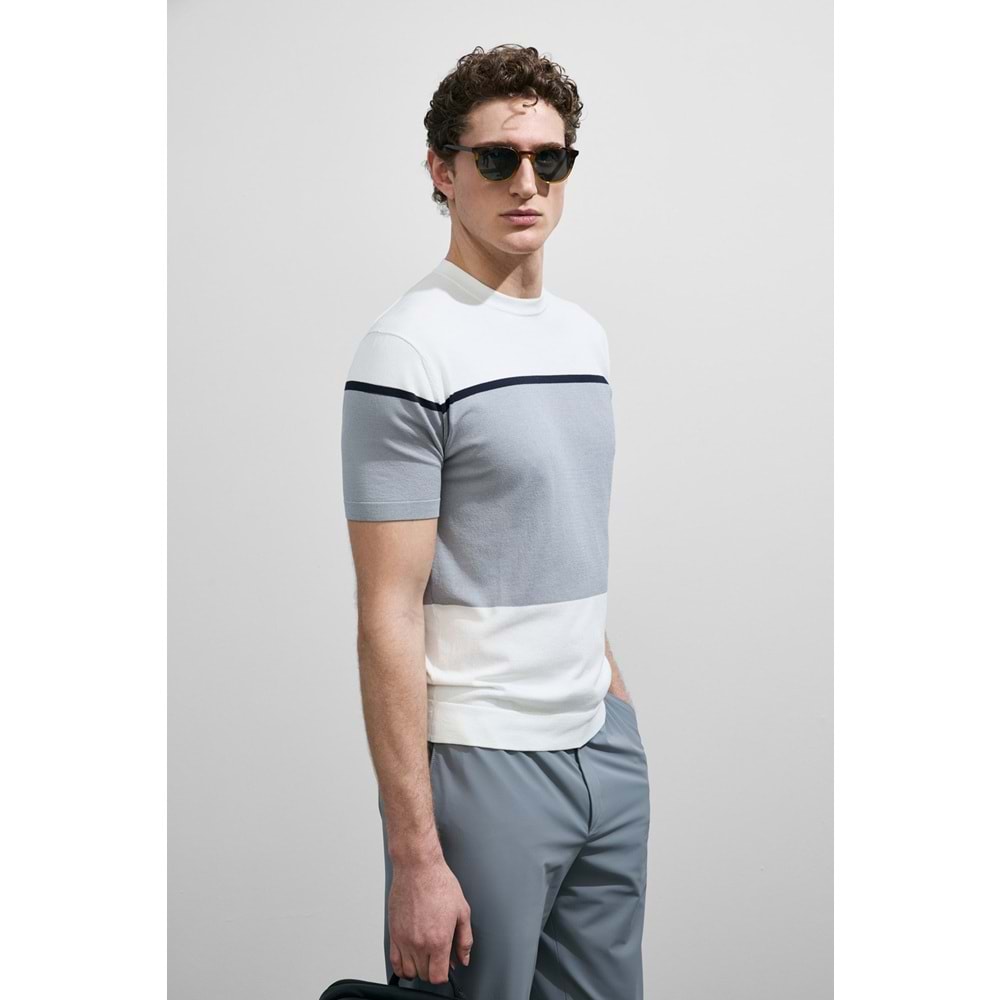Lufian 111090148 Enzo Erkek Modal Karisimli T-Shirt Erkek Tişort
