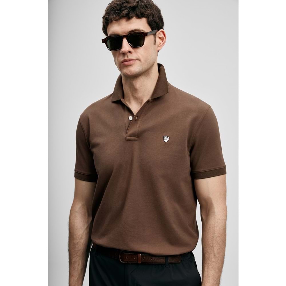 Lufian 111040230 Laon Smart Polo Yaka Tişört Erkek Tişort