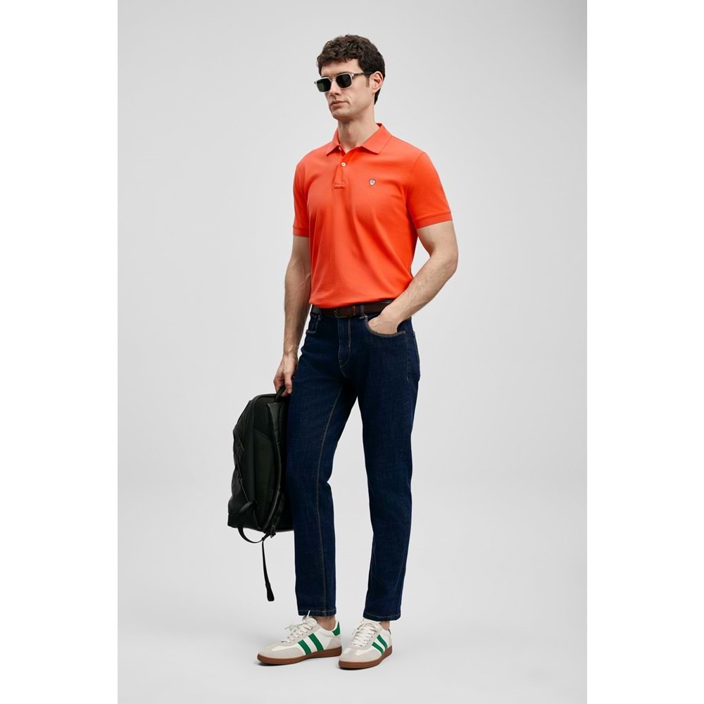 Lufian 111040230 Laon Smart Polo Yaka Tişört Erkek Tişort