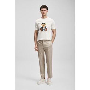 Lufian 111020305 Teddy Modern Grafik T- Shirt Erkek T-Shirt