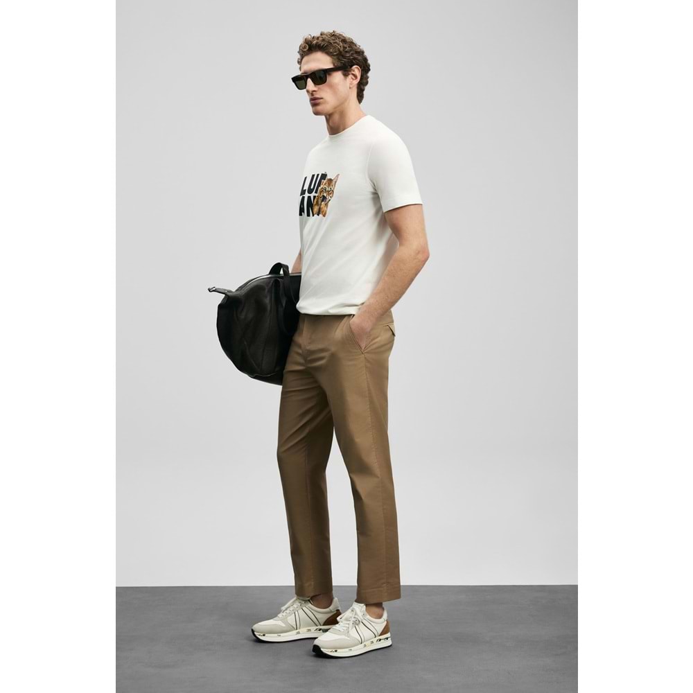Lufian 111020304 Max Modern Grafik T-Shirt Erkek Tişort