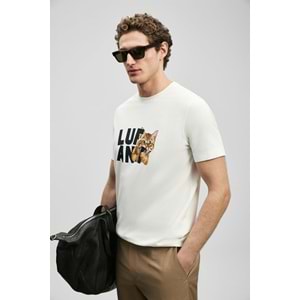 Lufian 111020304 Max Modern Grafik T-Shirt Erkek Tişort