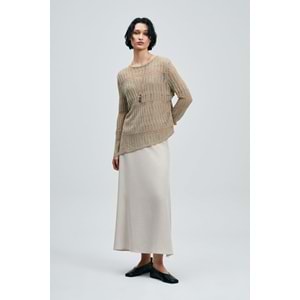 Lufian 121090043 Lace Kadın Örme T-Shirt Kadın Tişört