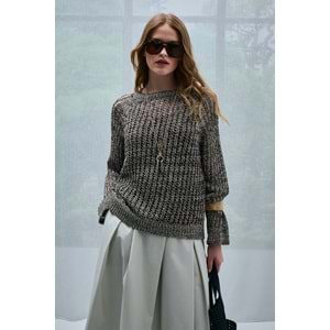 Lufian 121090044 Marın Kadın Kazak Örme Kadın Sweatshirt