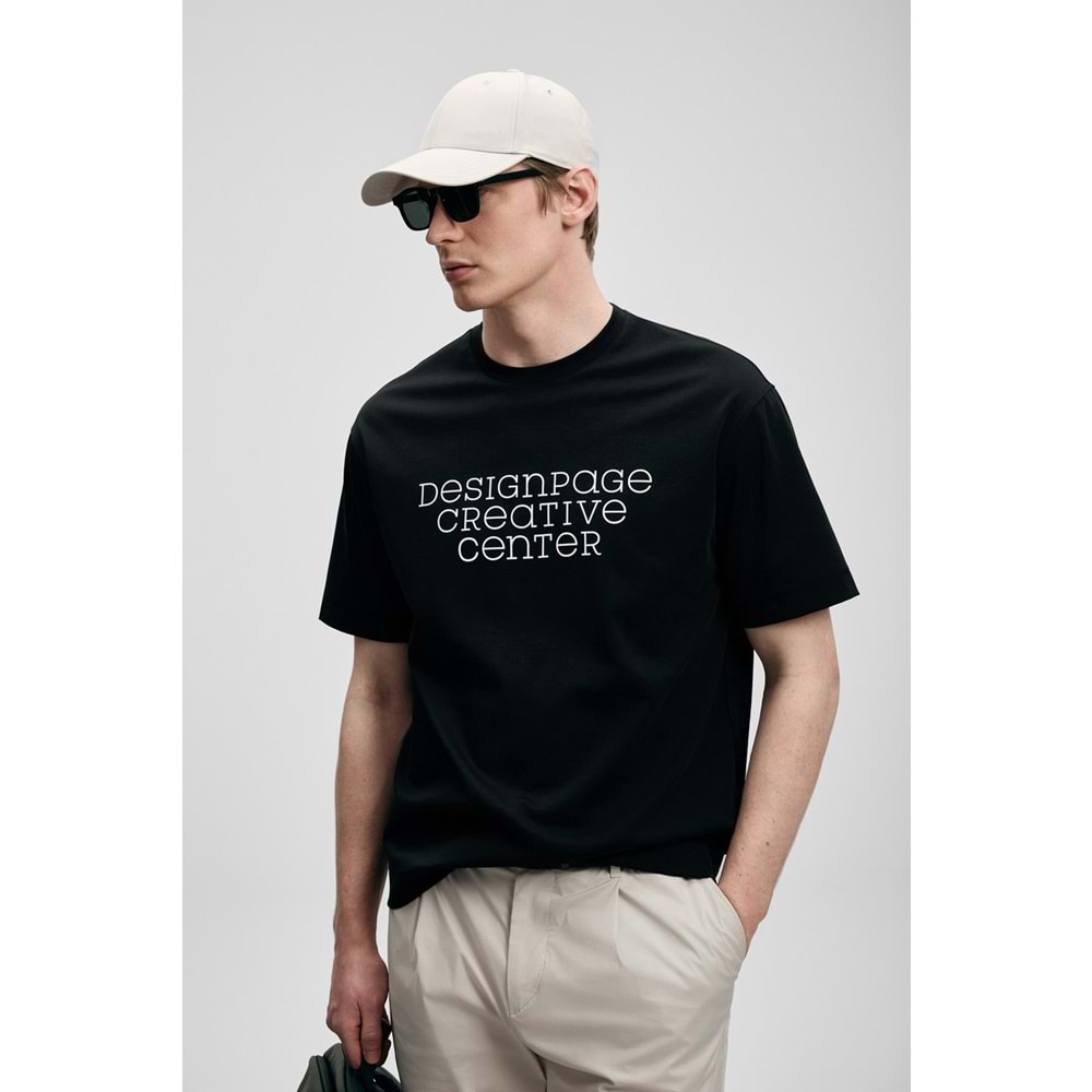 Lufian 111020284 Frank Erkek Basic T- Shirt Tişört Erkek Tişort