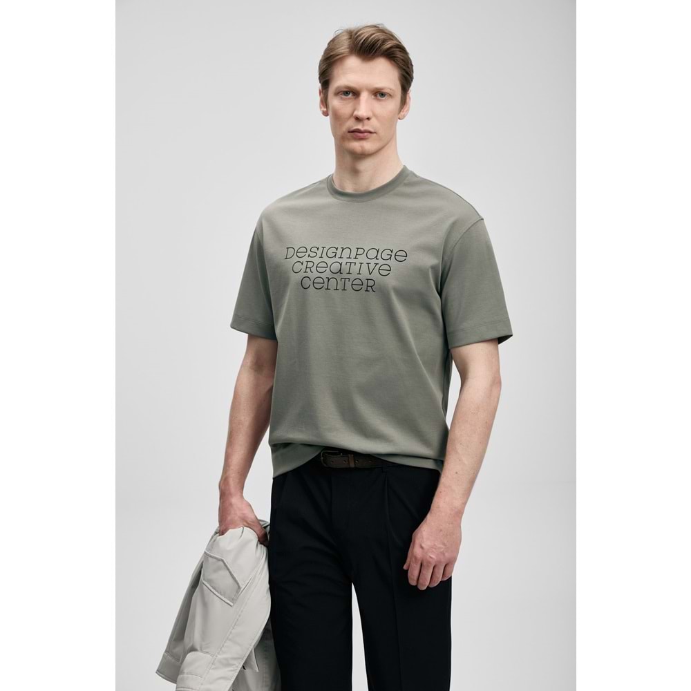 Lufian 111020284 Frank Erkek Basic T- Shirt Tişört Erkek Tişort