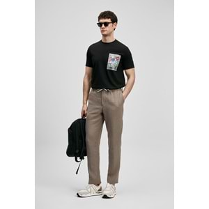 Lufian 111020296 Charlıe Modern Grafik T- Shirt Erkek Tişort