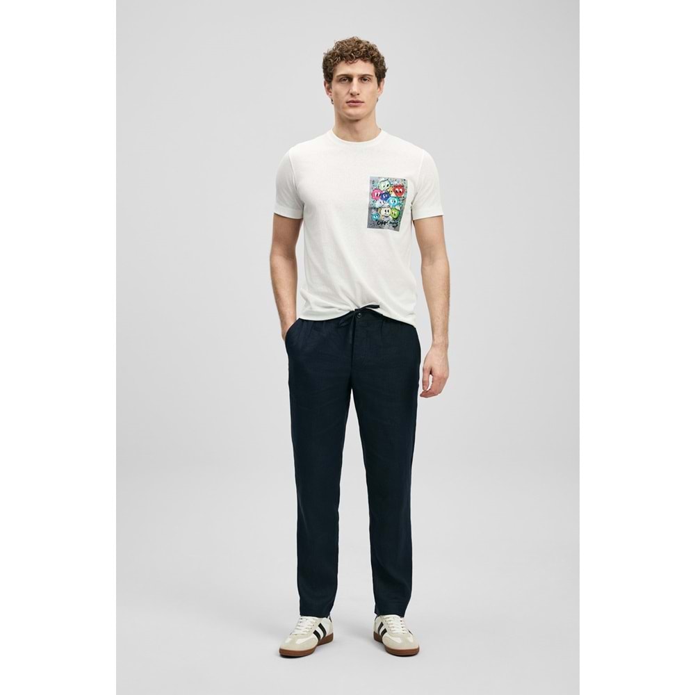 Lufian 111020296 Charlıe Modern Grafik T- Shirt Erkek Tişort