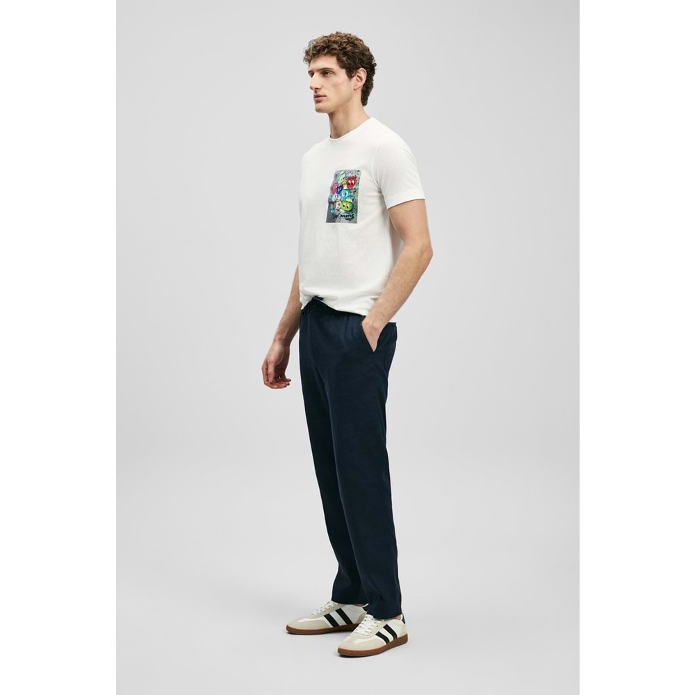 Lufian 111020296 Charlıe Modern Grafik T- Shirt Erkek Tişort