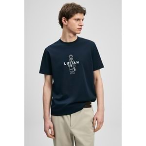 Lufian 111020307 Sımbad Modern Grafik T- Shirt Erkek T-Shirt