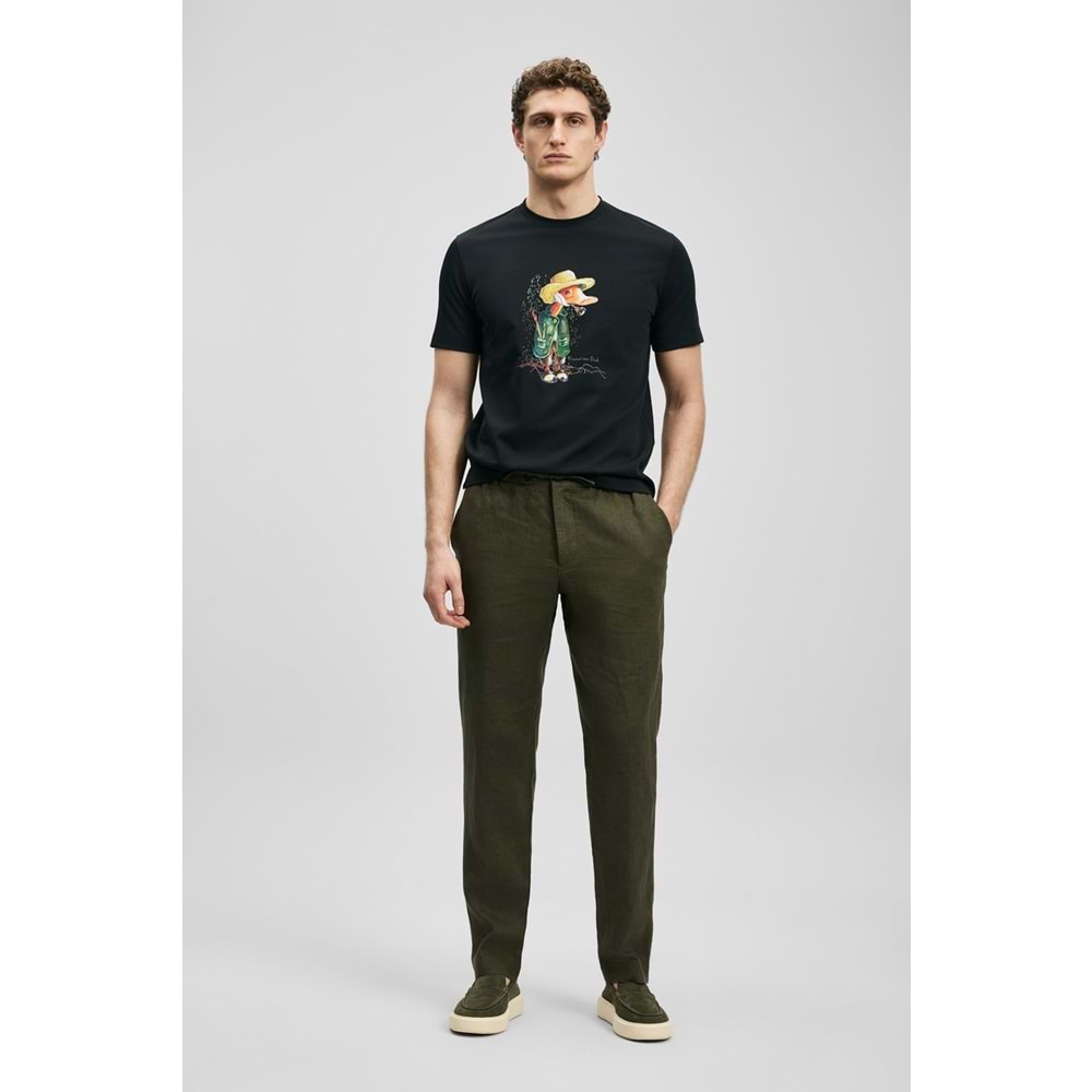 Lufian 111020292 Duck Modern Grafik T-Shirt Erkek Tişort