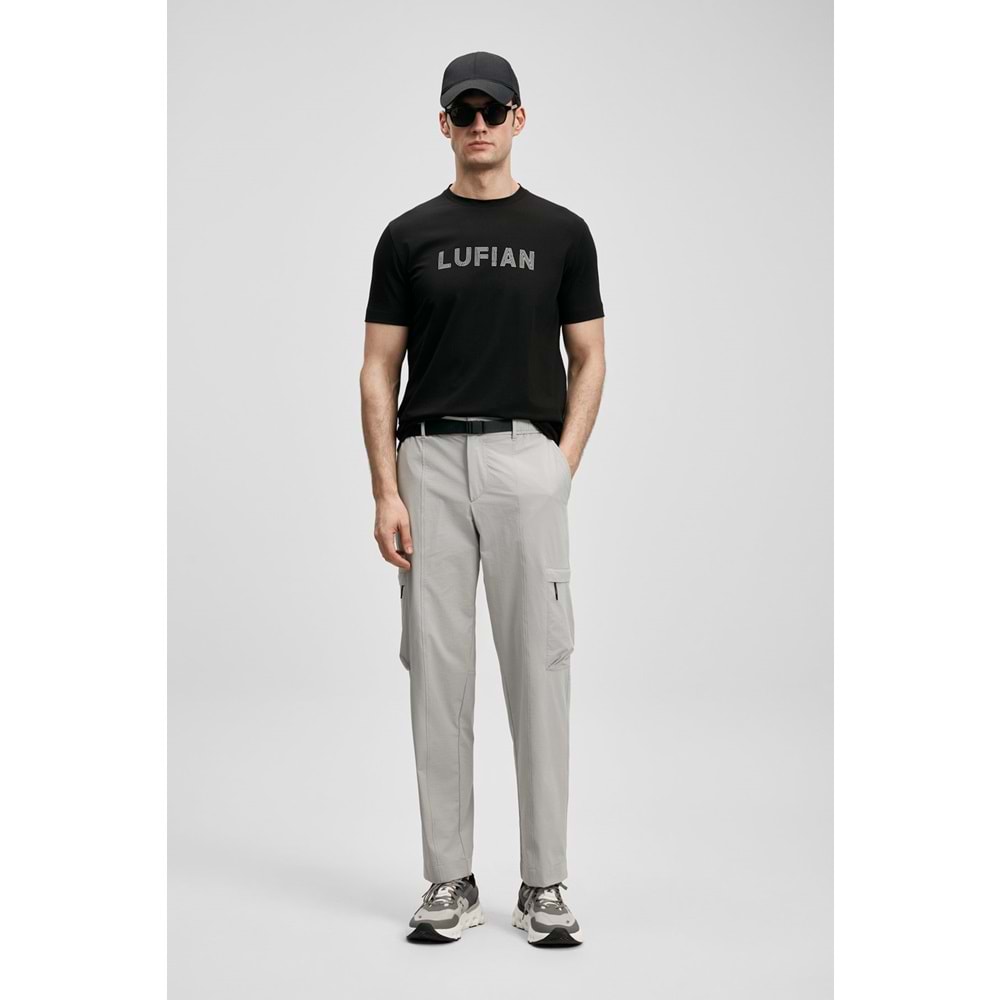 Lufian 111020280 Oscar Modern Grafik T- Shirt Tişört Erkek Tişort