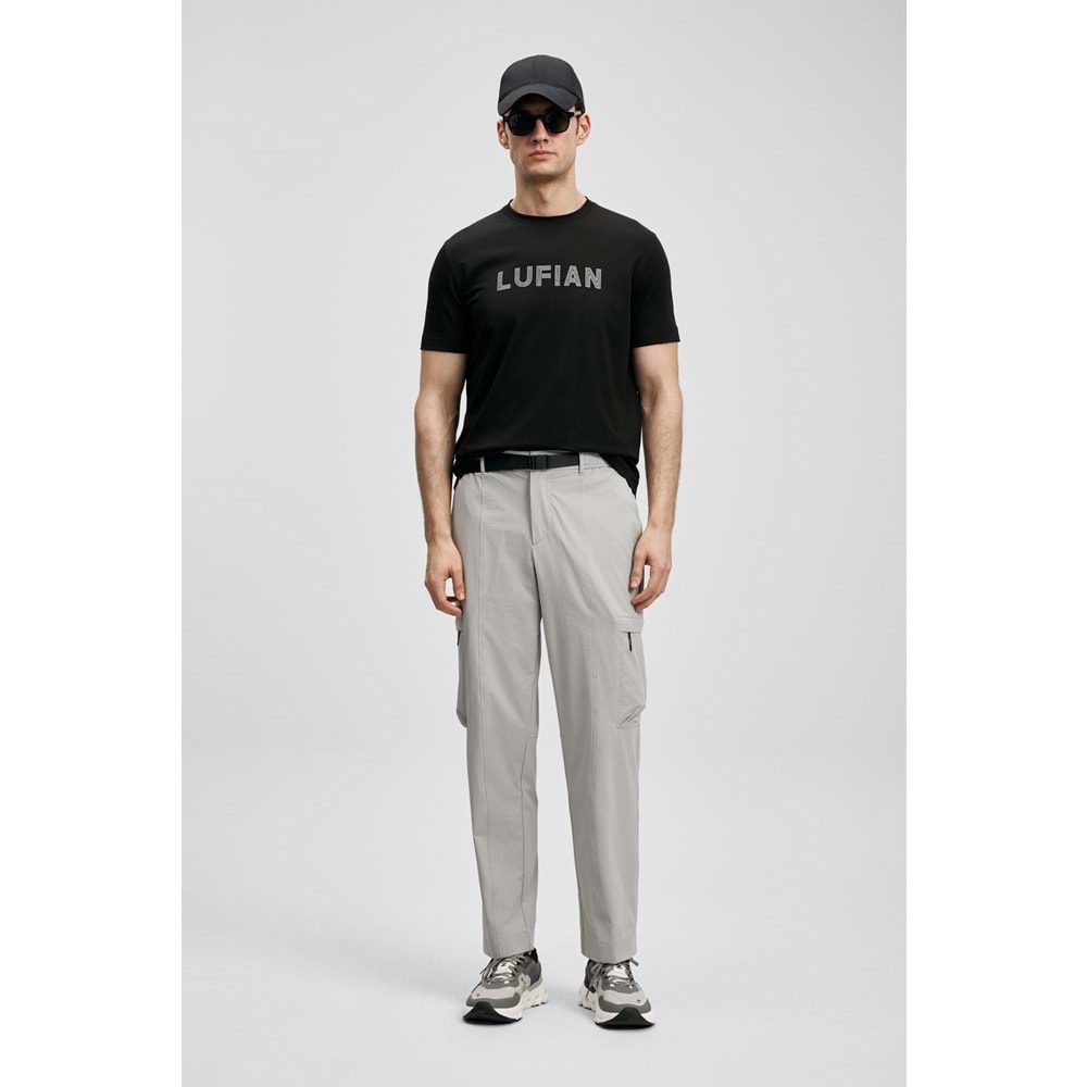 Lufian 111020280 Oscar Modern Grafik T- Shirt Tişört Erkek Tişort