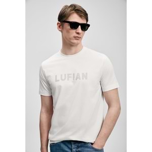 Lufian 111020280 Oscar Modern Grafik T- Shirt Tişört Erkek Tişort