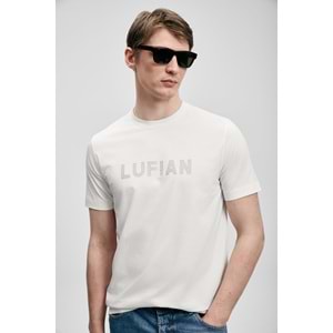 Lufian 111020280 Oscar Modern Grafik T- Shirt Tişört Erkek Tişort