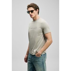 Lufian 111020280 Oscar Modern Grafik T- Shirt Tişört Erkek Tişort