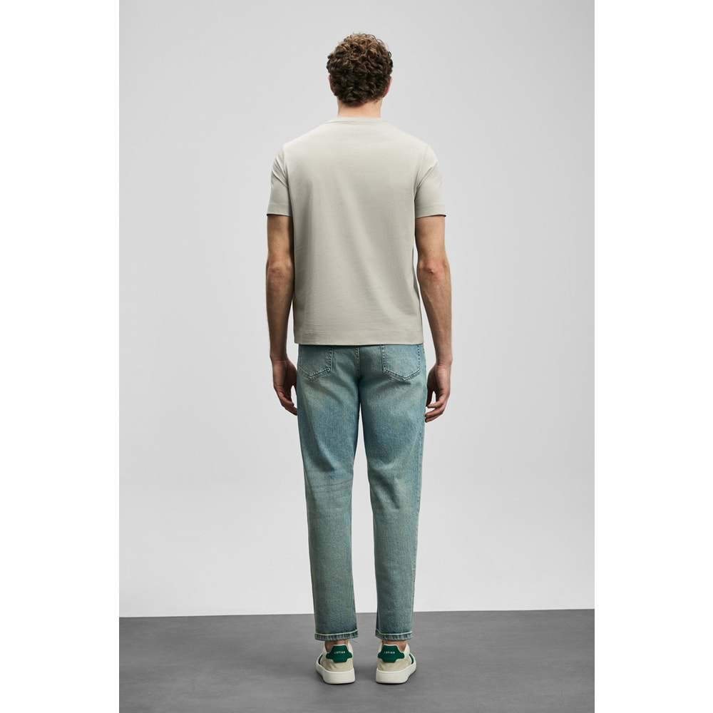 Lufian 111020280 Oscar Modern Grafik T- Shirt Tişört Erkek Tişort