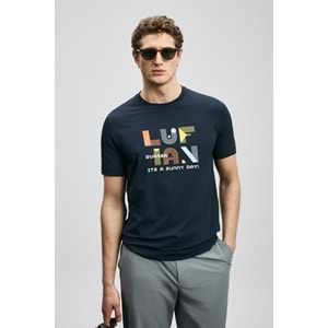 Lufian 111020291 Sunny Modern Grafik T- Shirt Erkek Tişort