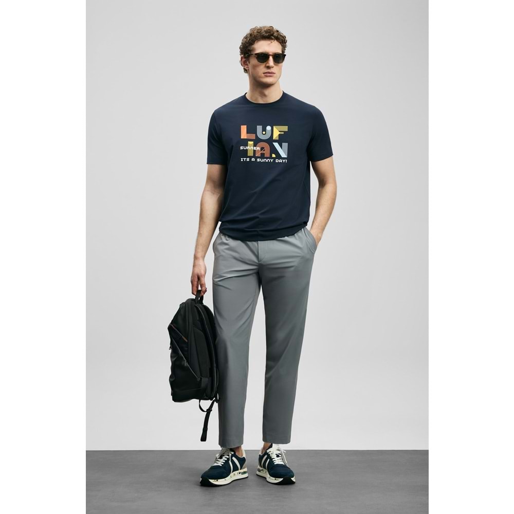 Lufian 111020291 Sunny Modern Grafik T- Shirt Erkek Tişort