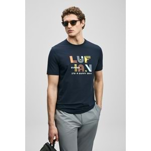 Lufian 111020291 Sunny Modern Grafik T- Shirt Erkek Tişort