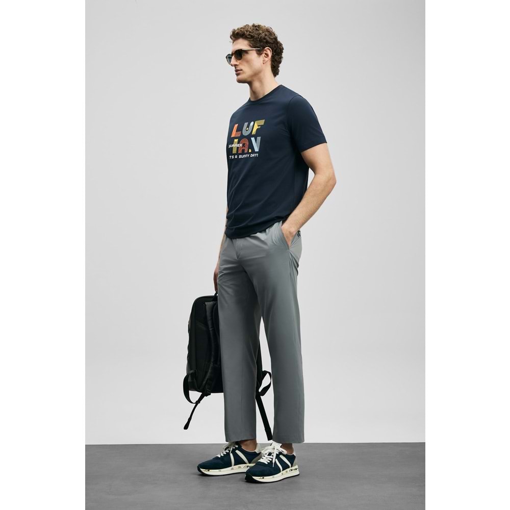 Lufian 111020291 Sunny Modern Grafik T- Shirt Erkek Tişort