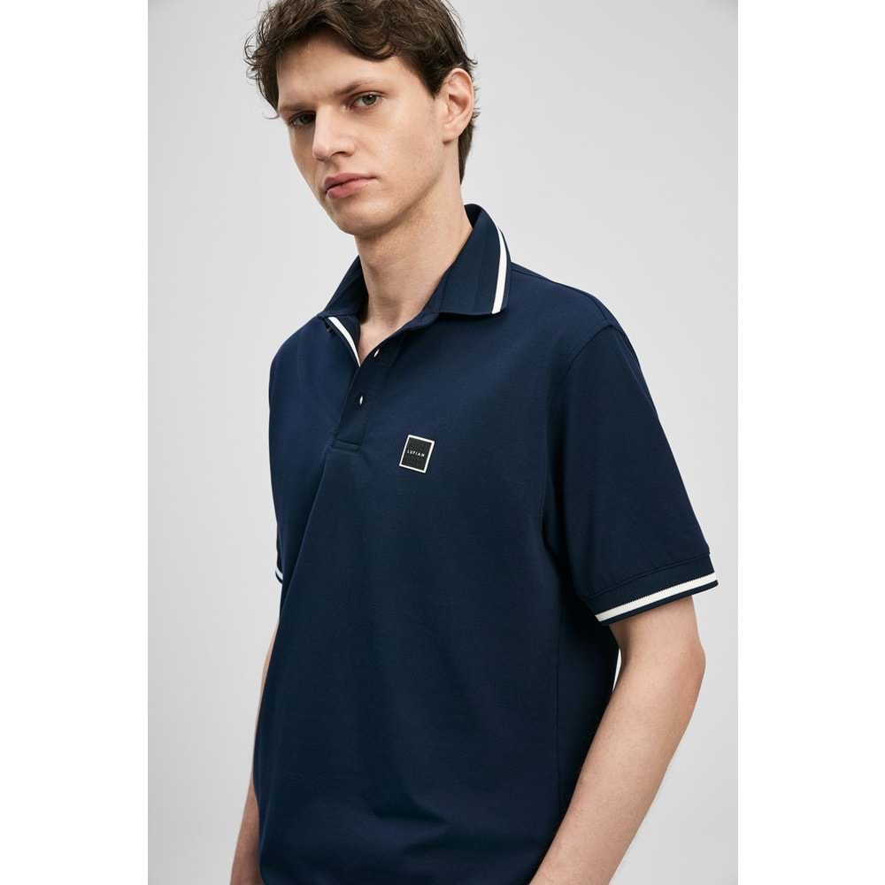 Lufian 111040232 Grom Smart Erkek Polo Yaka Tişört Erkek Tişort