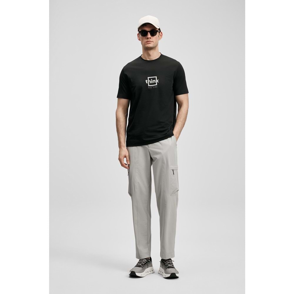 Lufian 111020310 Thınk Modern Grafik T- Shirt Tişört Erkek Tişort