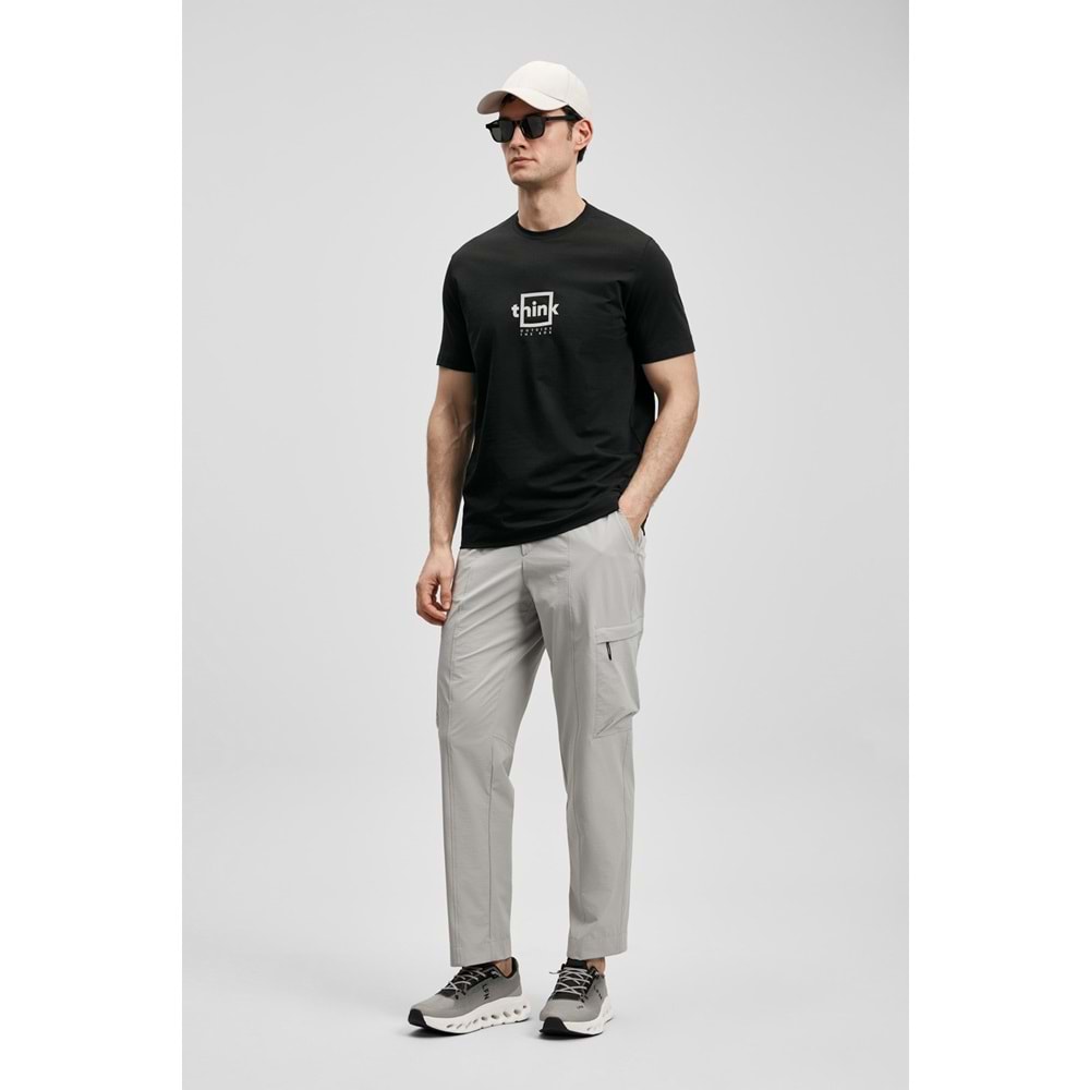 Lufian 111020310 Thınk Modern Grafik T- Shirt Tişört Erkek Tişort