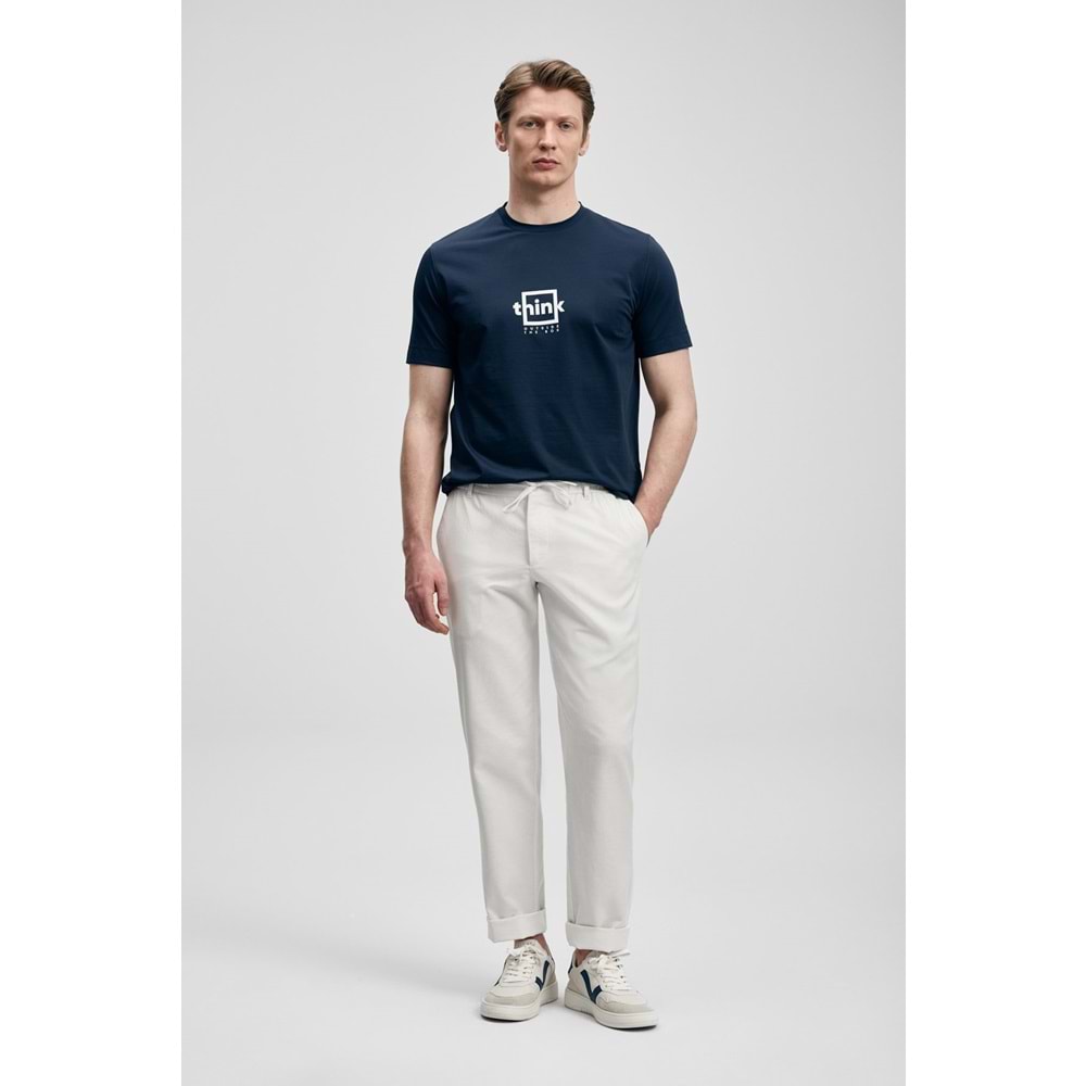 Lufian 111020310 Thınk Modern Grafik T- Shirt Tişört Erkek Tişort