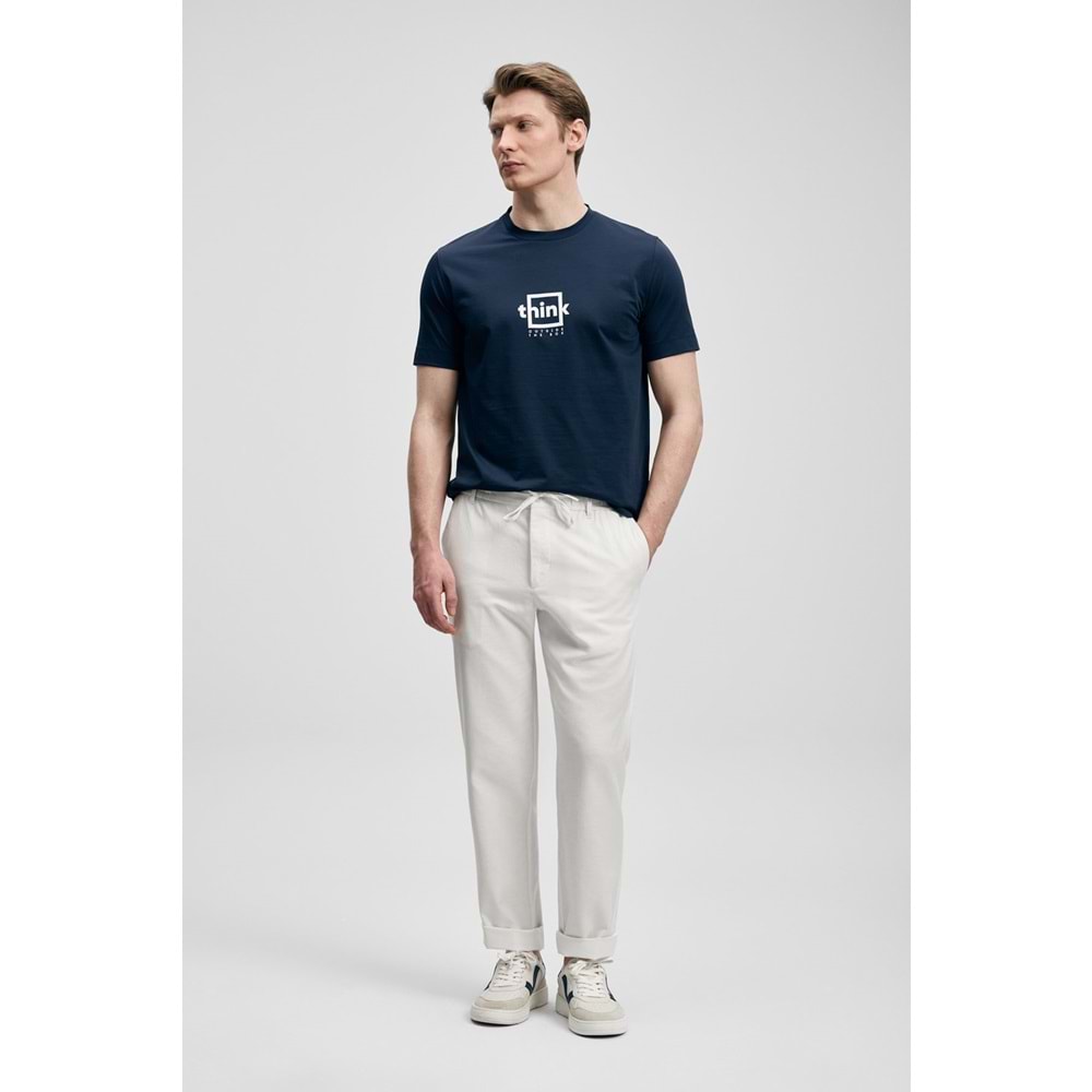 Lufian 111020310 Thınk Modern Grafik T- Shirt Tişört Erkek Tişort