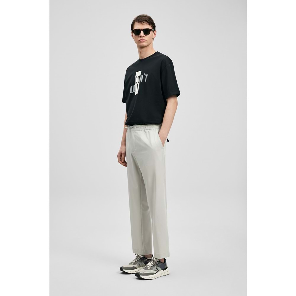 Lufian 111020285 Carl Modern Grafik T- Shirt Tişört Erkek Tişort