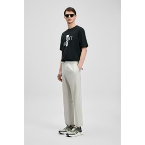 Lufian 111020285 Carl Modern Grafik T- Shirt Tişört Erkek Tişort