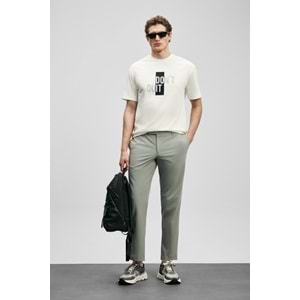 Lufian 111020285 Carl Modern Grafik T- Shirt Tişört Erkek Tişort