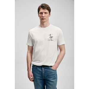 Lufian 111020313 Fınx Modern Grafik T- Shirt Erkek Tişort