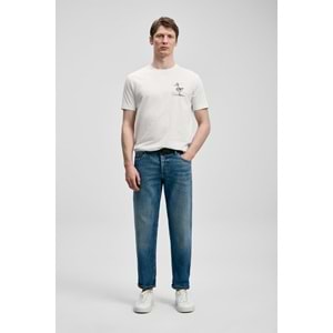 Lufian 111020313 Fınx Modern Grafik T- Shirt Erkek Tişort
