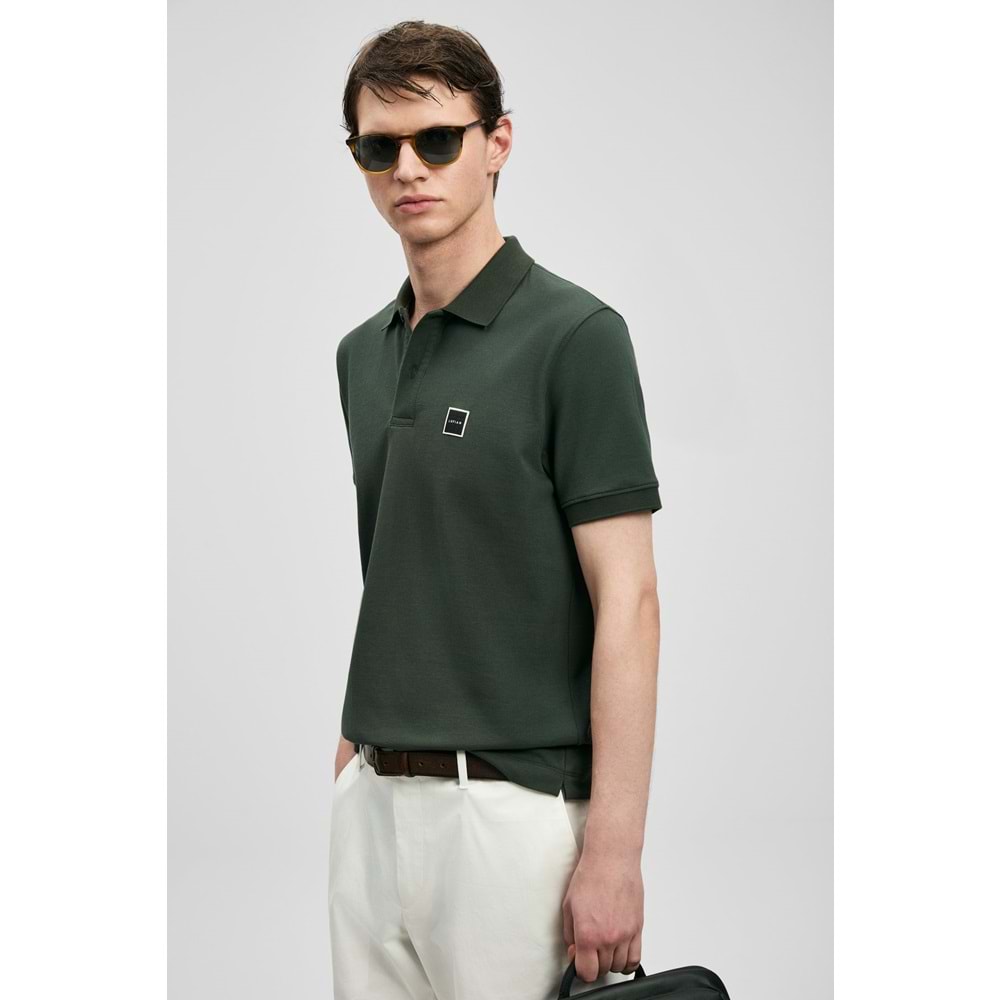 Lufian 111040233 Carter Smart Erkek Polo Yaka Tişört Erkek Tişort