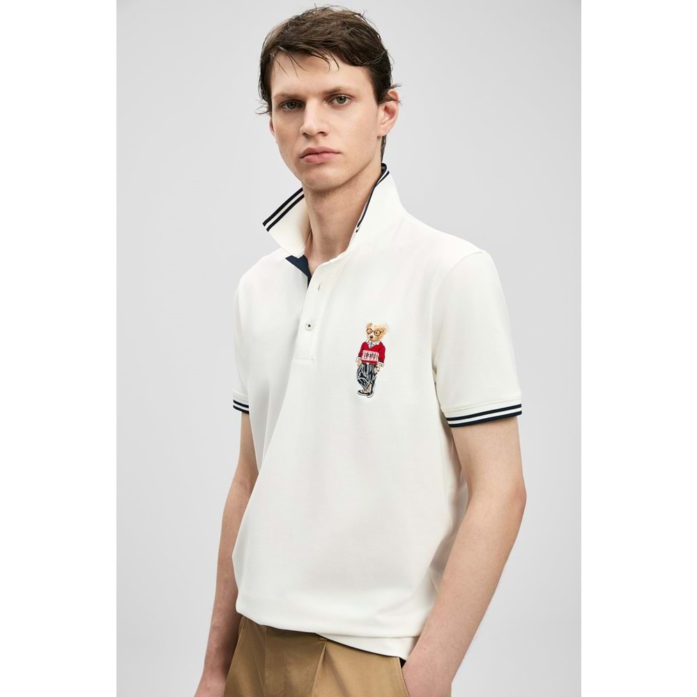 Lufian 111040245 Brady Smart Erkek Polo Yaka Tişört Erkek Tişort